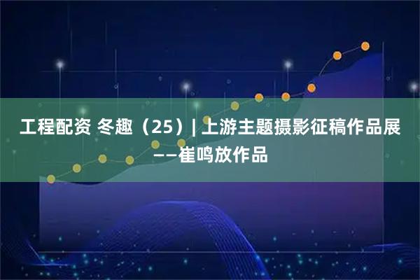 工程配资 冬趣（25）| 上游主题摄影征稿作品展——崔鸣放作品