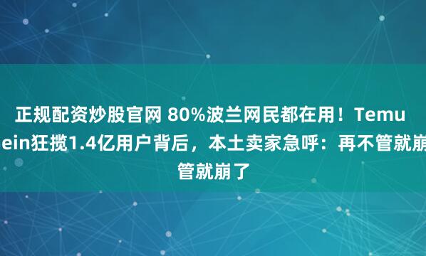 正规配资炒股官网 80%波兰网民都在用！Temu Shein狂揽1.4亿用户背后，本土卖家急呼：再不管就崩了